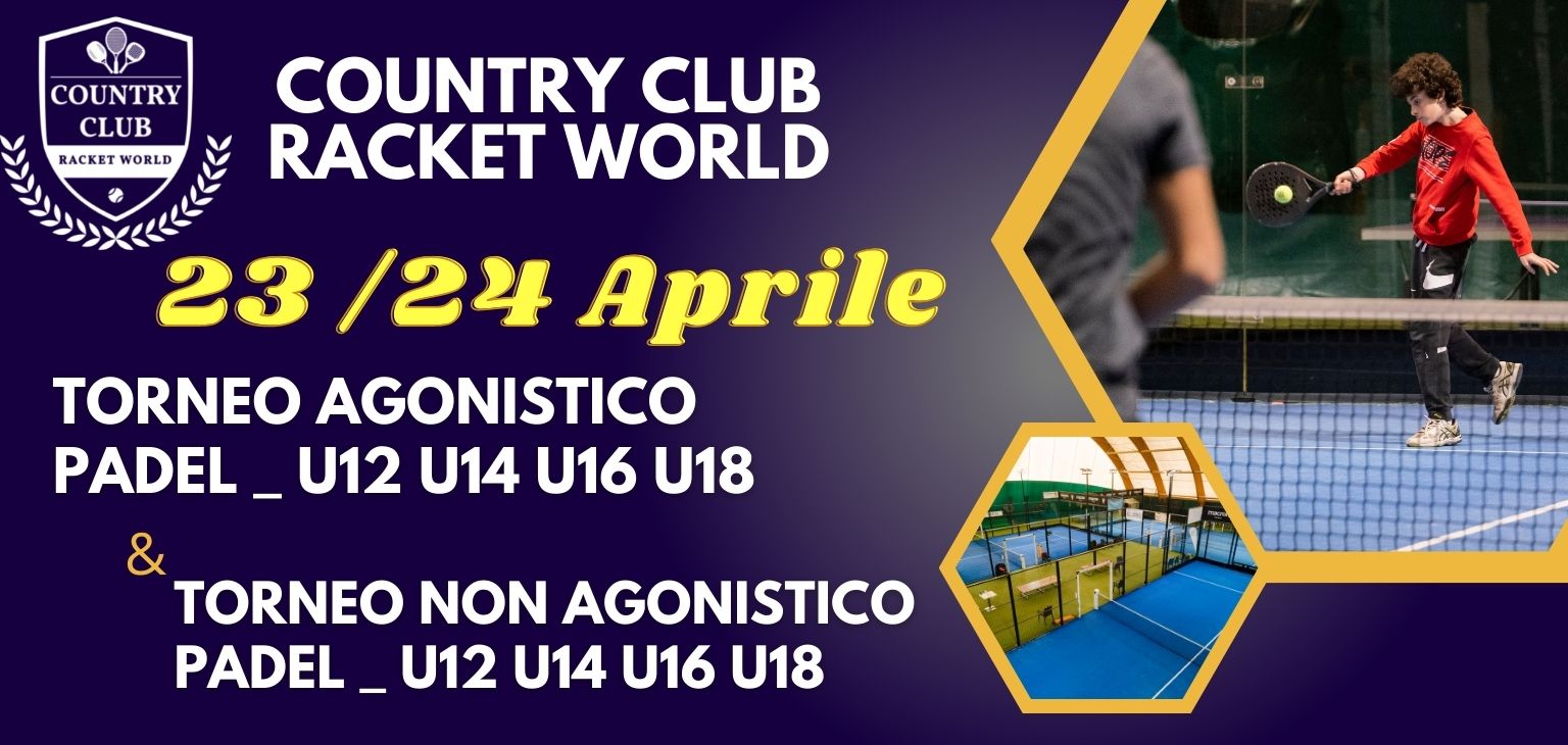 Torneo FIT Padel Under-  U12 U14 U16 U18 - Country Club Bologna