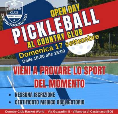 OPEN DAY PICKLEBALL - Country Club Bologna