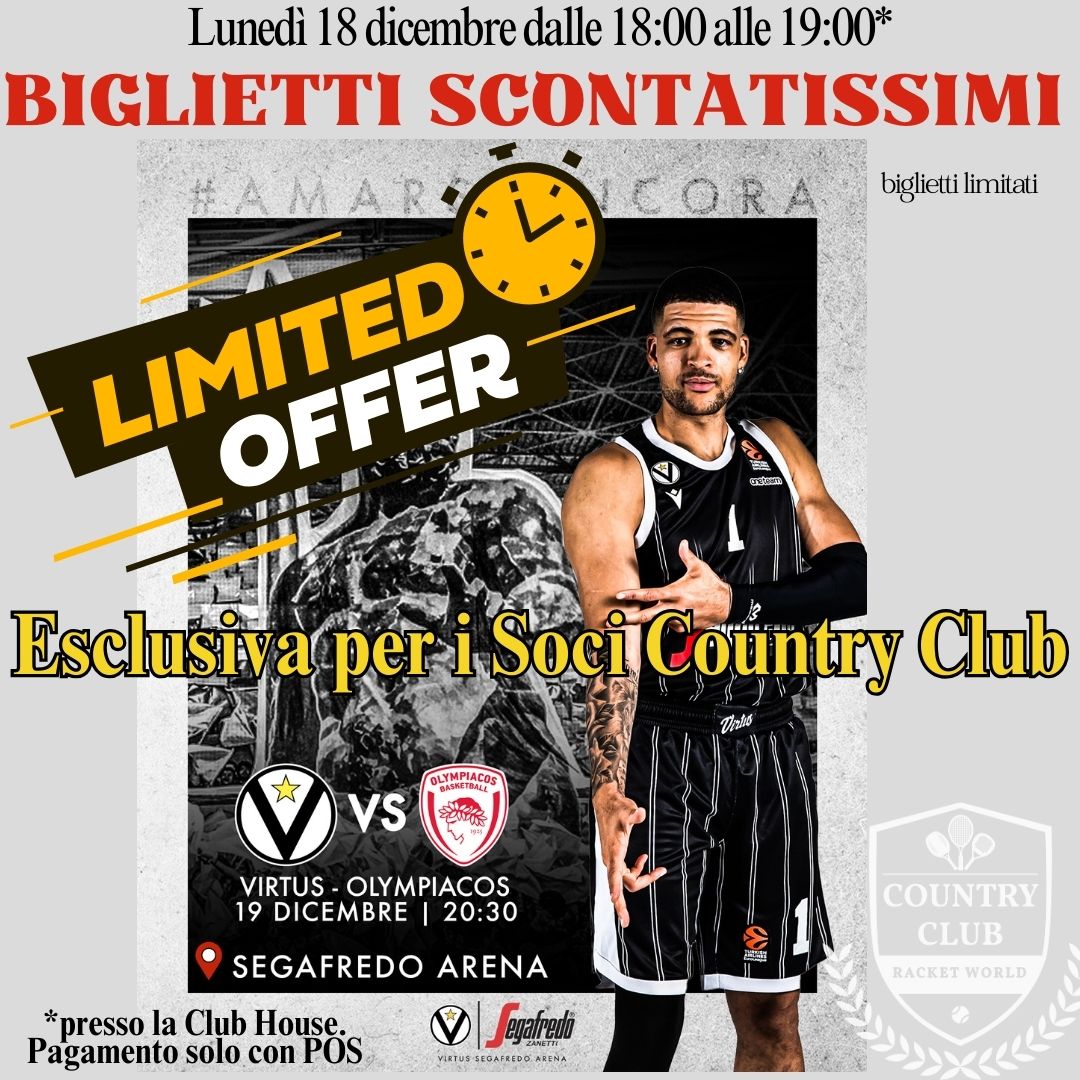 SCONTI VIRTUS - Country Club Bologna
