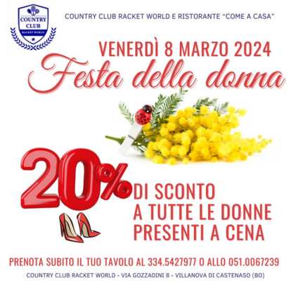 FESTA DELLA DONNA 2024 | Country Club Bologna