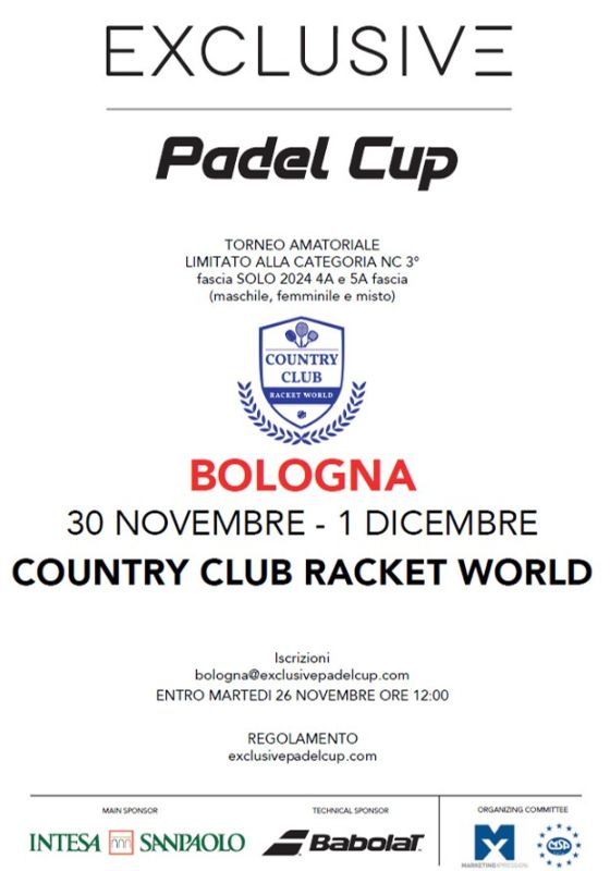 Exclusive padel CUP - Country Club