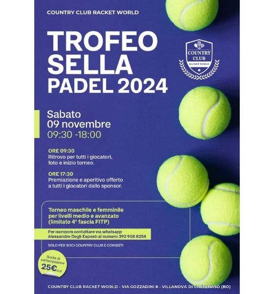 TROFEO SELLA padel - Country Club