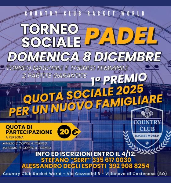 Torneo Sociale Padel - Country Club