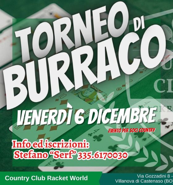 TORNEO DI BURRACO - Country Club