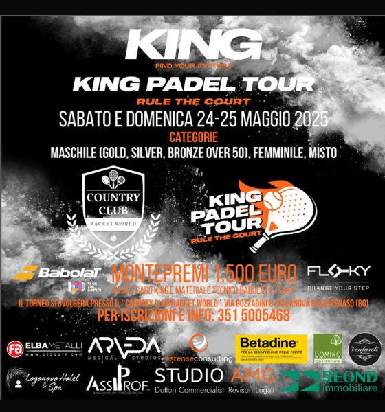 KING PADEL TOUR 24/25 maggio - Country Club