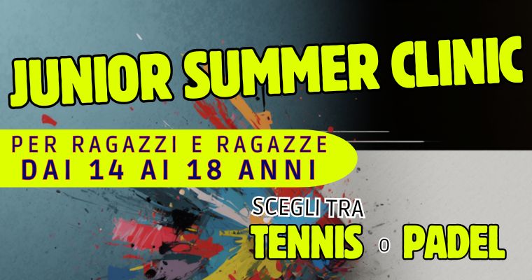 Junior Summer Clinic - Country Club