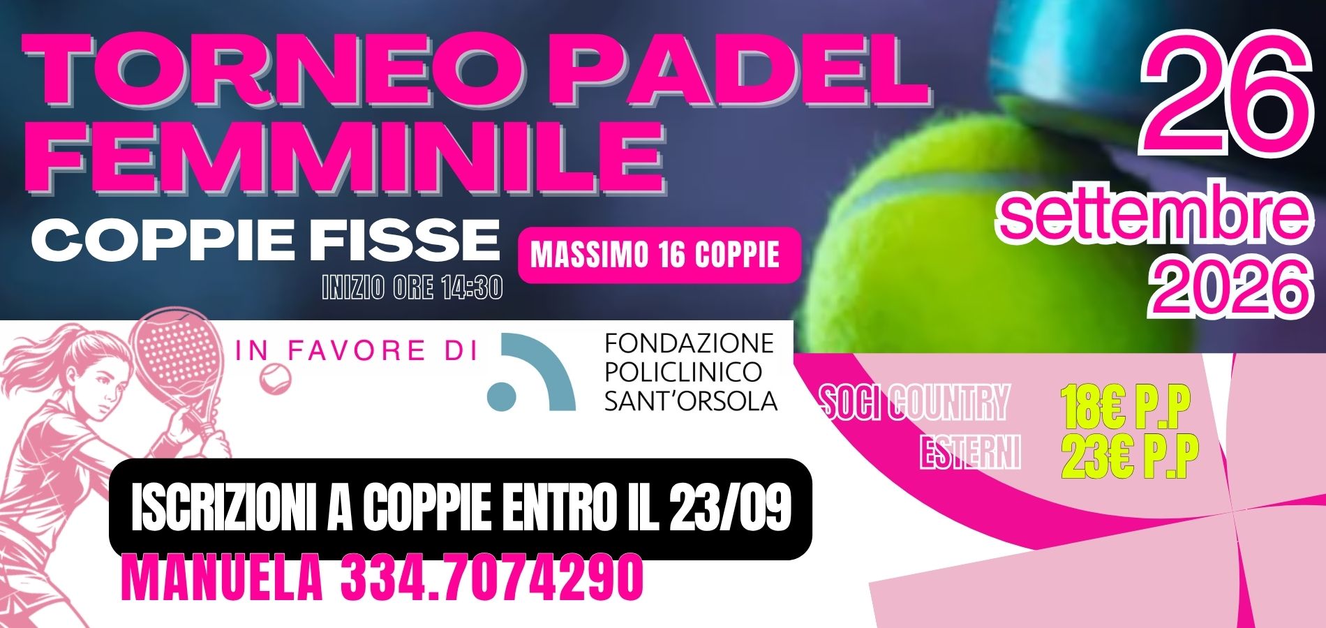 TORNEO PADEL FEMMINILE - Country Club